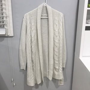 cream white sweater cardigan